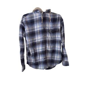 Blue and grey flannel shirt American Eagle Super Soft Mens M